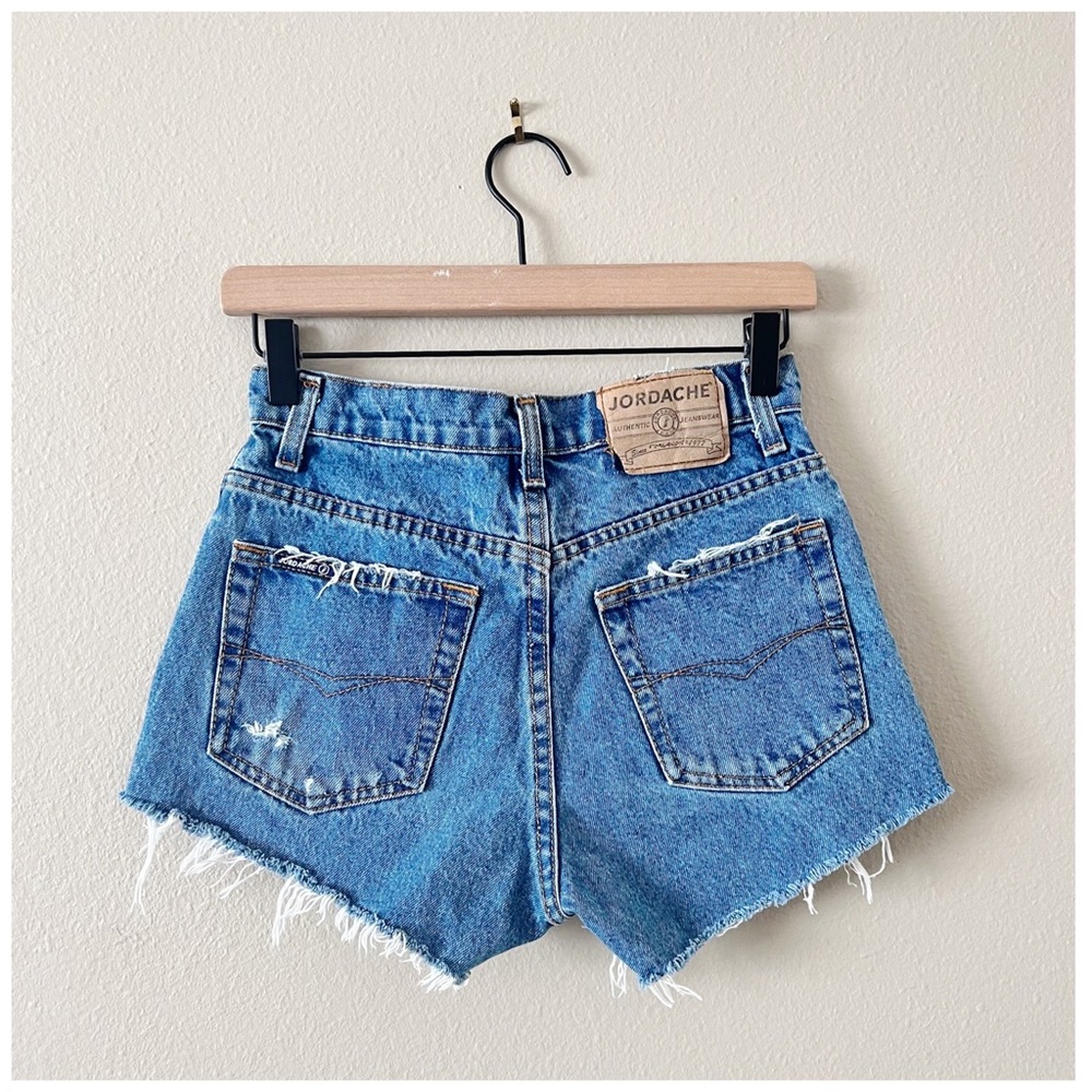 Vintage Jordache Cut-off Shorts Waist 27 Upcycled Jeans 100% Cotton